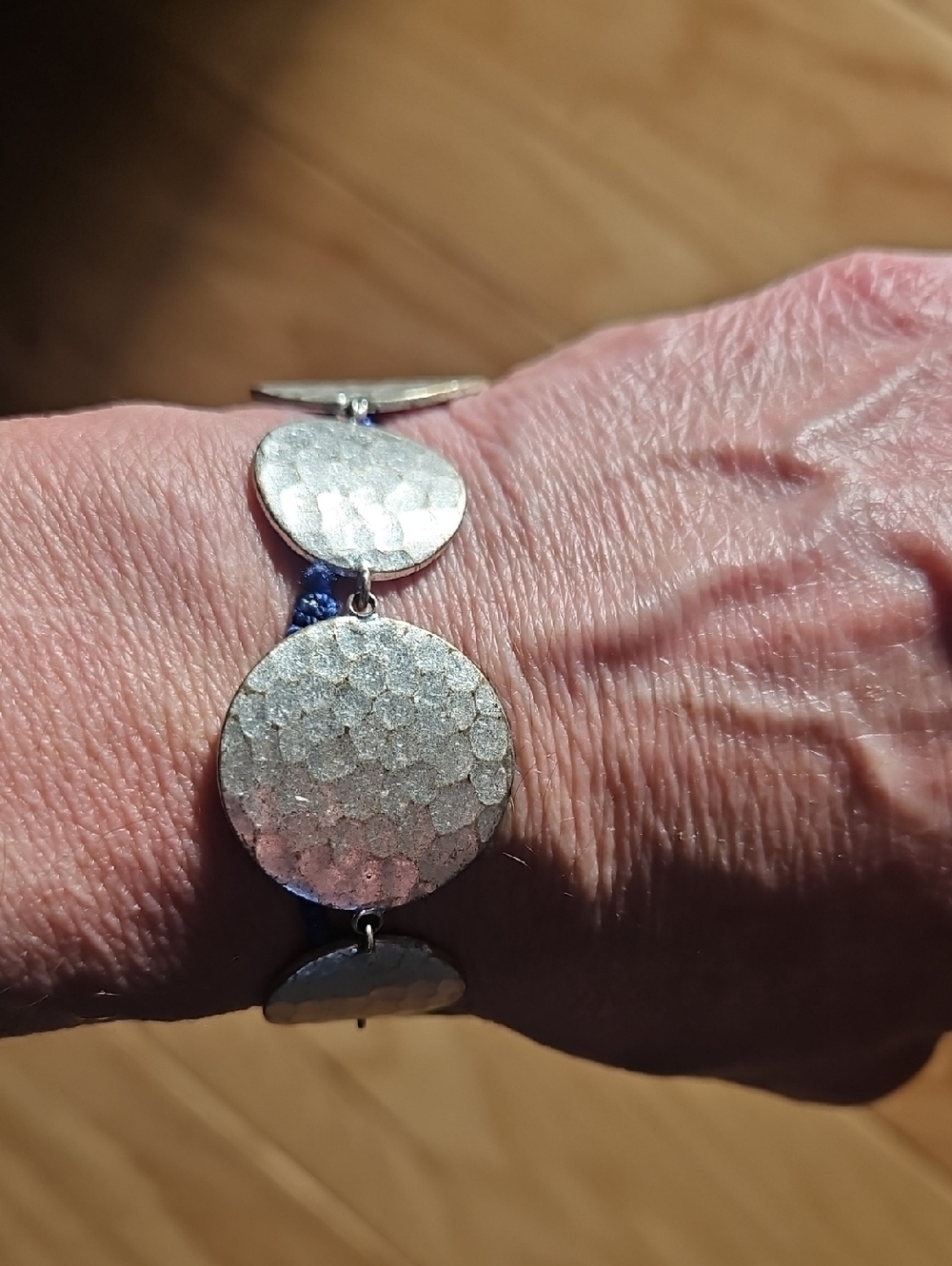 Silver-Tone Disc Link Bracelet - Women Jewelry